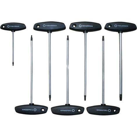 SW-Stahl 02020L T-Griff Schraubendreher Set mit TX-Profil I T10 - T40 I TX Schraubenzieher Satz