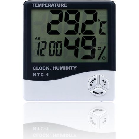 Ahlsen Digitales LCD-Hygrometer-Thermometer für Zuhause, Büro, Gewächshaus, Innengarten (1/5)