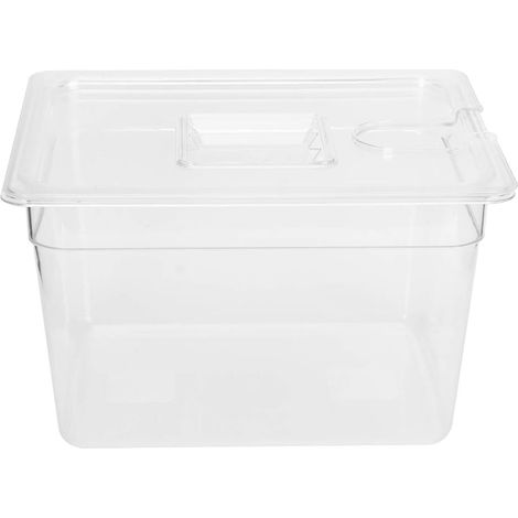 Récipient Sous Vide 11 L, Réservoir de Bain-marie Sous Vide avec Couvercle, Récipient Alimentaire adapté à la Plupart des Cuisinières Sous Vide, Accessoires Sous Vide (1/5)