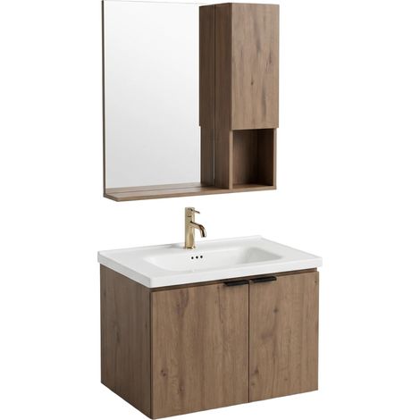 Rea Badmöbel-set Mit Waschbecken Db06-60 60cm (1/5)