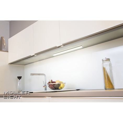 Müller-Licht Limon LED-Unterbauleuchte mit Bewegungsmelder LED LED fest eingebaut 10 W Warmweiß Ti (1/3)