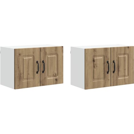 Maison Exclusive - Panel de lavaplatos Kalmar 2 pcs Roble artesan