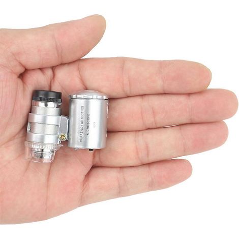lot De 2 60x Mini Loupe Led Uv Bijoutier Lumineux Avec Kare (60x) (1/5)