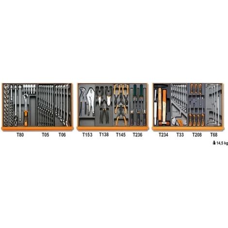 Beta 5904VI/1T Assortiment d'outils de maintenance industrielle thermoformés 98 Pcs. (1/4)