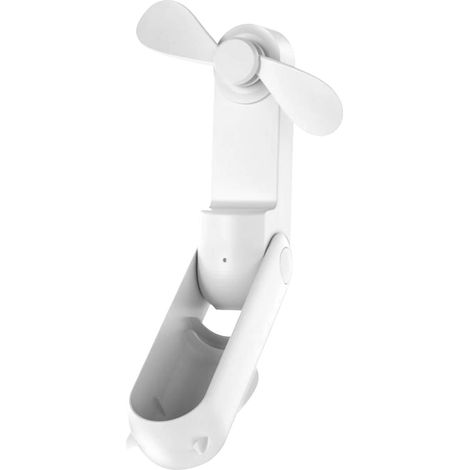 Mini ventilador USB portátil de bolsillo, 2 velocidades, 2 en 1 con función de batería externa. (1/5)