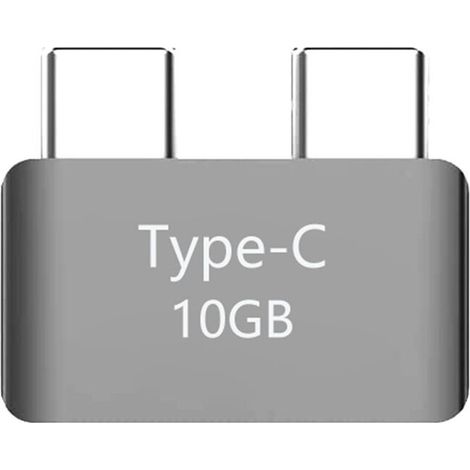 Este adaptador de extensión dual de Tipo-C a USB-C 3 (hembra a macho) admite transmisión de vídeo PD de 40 Gbps y 5K, y es compatible con Pro Air. (1/2)