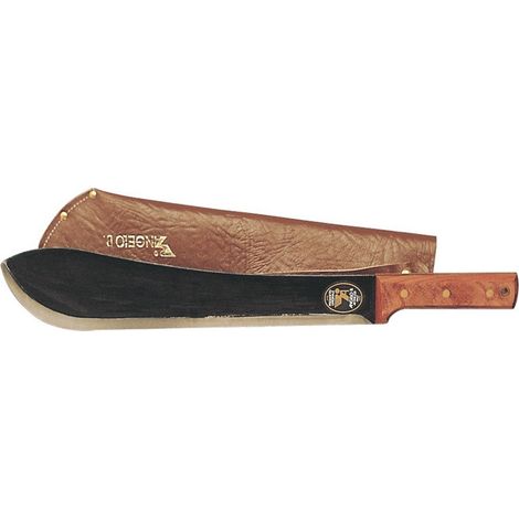 1PZ MACHETE CON FODERO IN CUOIO cm. 35
