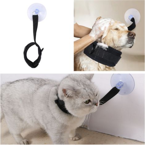 Grand collier de bain pour animaux de compagnie avec ventouses (1/5)