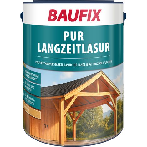 BAUFIX PUR Langzeitlasur eiche hell seidenmatt, 5 Liter, Holzlasur (1/5)