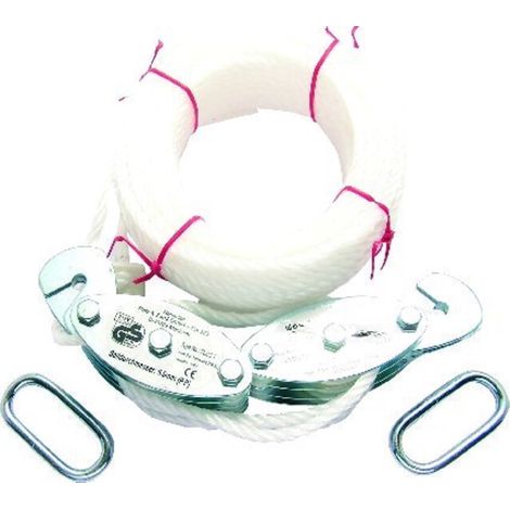 PÖSAMO Flaschenzug 3x250 (SB) galZn für Seil-Ø b. 5,0mm (1/2)