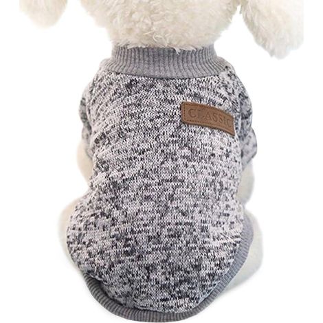 1 Pull Chien Laine 8 Jambes Col Rond Doux Hiver