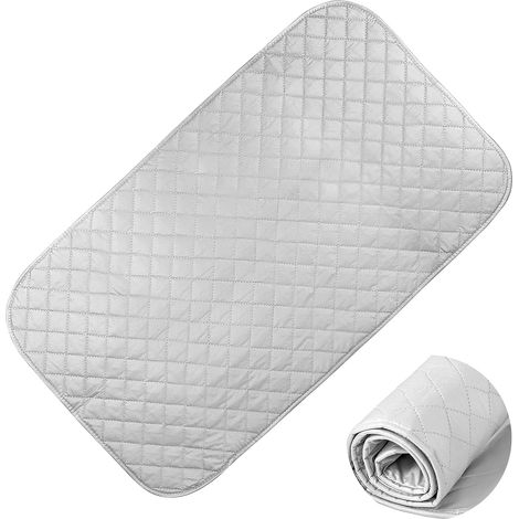 Tapis matelassé résistant à la Chaleur, Tapis de Repassage de Voyage Pliable 85x40cm, RéSistant Aux Hautes TempéRatures Tapis de Repassage, AntidéRapant Tapis de Repassage, Laveuse, Bureau (1/5)