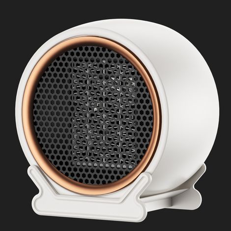 SHINING HOUSE Calentador de ambiente, calentador eléctrico portátil PTC de 1200 W, calentador de ventilador, 2 modos, calentador de ventilador de baño para sala de estar, dormitorio, baño (1/3)