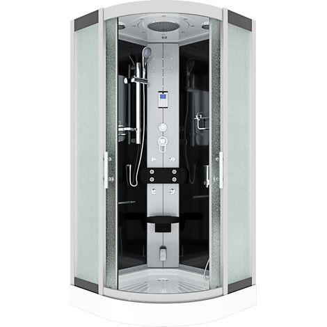 Duschkabine Komplettdusche Fertigdusche Dusche D46-13M0-EC 90x90 cm mit 2K Scheiben Versiegelung (1/5)