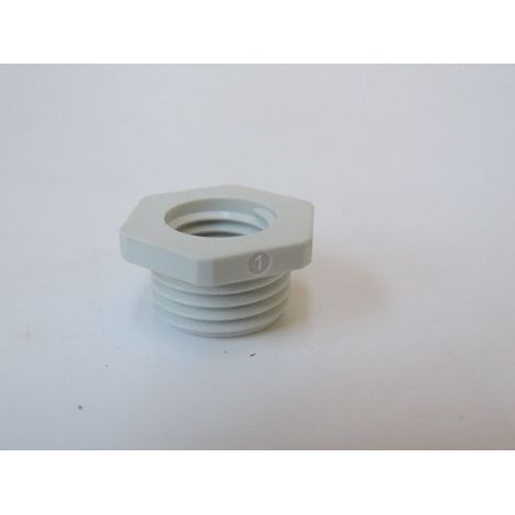 Réducteur gris (RAL 7035) M16-M12 polyamide 6 FV (à l'unité) Sib Adr