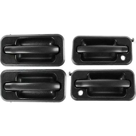 4er-Set Außentürgriffe für Hummer H2 (2003–2009), mattschwarz strukturiert, einfache Montage, kompatibel mit US-Modellen – Artikelnummern 131609870457 / 15104792 / 10360326 (1/5)