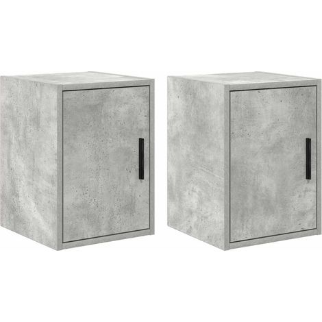 Maison Exclusive - Pensili per Garage 2 pz Grigio Cemento in Legno Multistrato