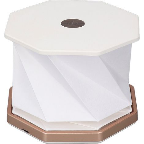 Foldable paper bedside table lamp, continuously dimmable, battery powered, touch night light for bedroom and living room (1/5)