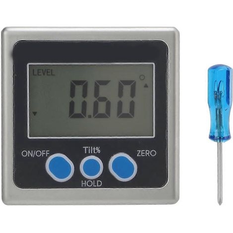 Digitale Wasserwaage 4x90 Grad Magnetischer elektronischer Winkelmesser Neigungsmesser Einzeln Si