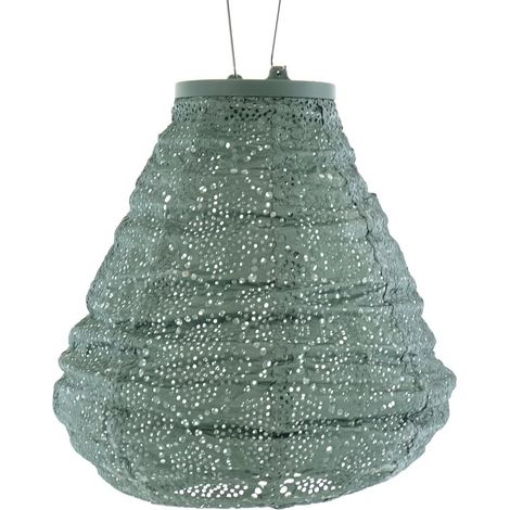 LUMIZ Lampion Solarlampe Tulip 20 Bazaar Sage Green salbeigrün Ø 20 cm - Tyvek® (1/5)