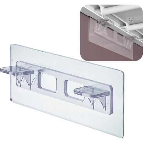 Filiyano-Lot de 12 charnières autocollantes pour étagères, sans perçage, fixations pour étagères, clips pour étagères de placards de cuisine (1/5)