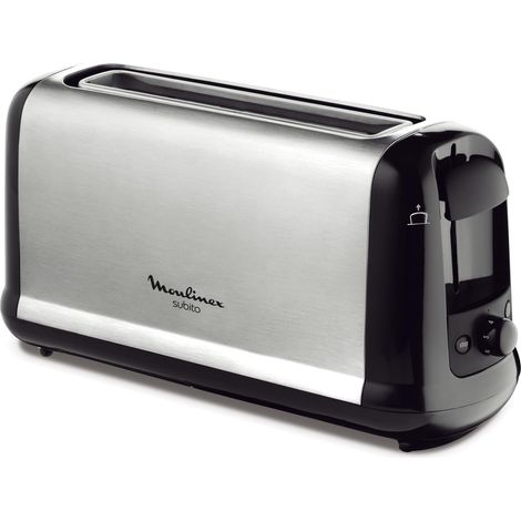 Grille-pain 1 Fente Longue Inox 1000W (1/2)