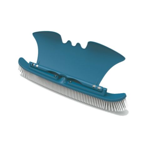 Brosse de paroi et de fond Astral Pool Blue Line 45 cm avec aile de placage