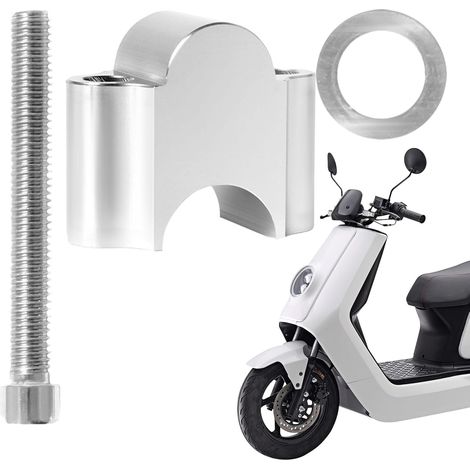 rehausseurs de guidon de moto Colliers de serrage 22 mm, adaptateur de montage en aluminium pour vélo, VTT, scooter (1/5)