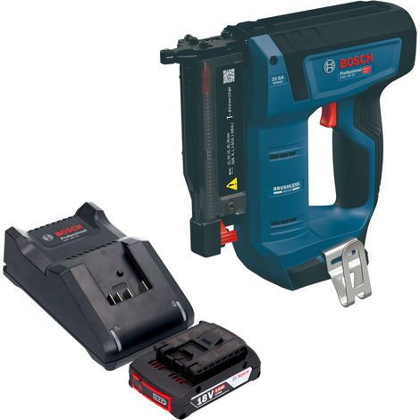 Chiodatrice a batteria Bosch GNH 18V-35 18 V 0,6 x 15 - 35 mm Brushless + 1 batteria da 2,0 Ah + caricabatterie (1/5)
