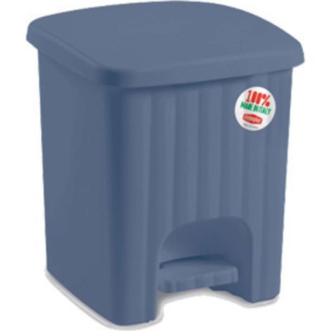 Stefanplast Pattumiera a Pedale Mini Blue Palace 4.5 Litri