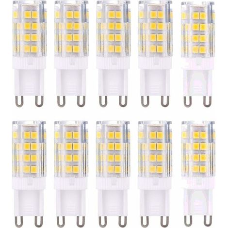 Bardusch-G9 LED Lampe Ampoules, Blanc Chaud 3000K 5W Lumiere équivalent aux ampoules halogènes de 40 W 420 lumens not dimmable, lot de 10 (1/5)