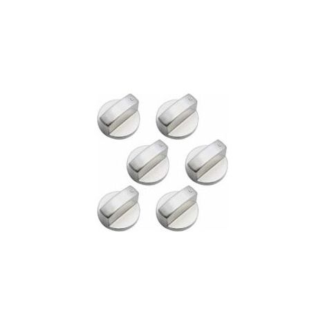 6 Pièces Boutons de Commande Universels en Métal Bouton Cuisinière à Gaz 6mm boutons de contrôle universels bouton de poêle pour cuisinière à gaz cuisinière four plaque de cuisson (1/5)