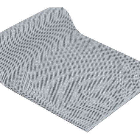 Serviette rafraîchissante inaltérable, légère, douce et respirante, idéale pour le yoga, le sport, la course à pied, la salle de sport et le fitness. Grise, 30 x 90 cm. (1/5)