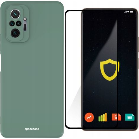 Étui de protection robuste et solide en silicone mat pour Redmi Note 10 Pro + Verre (1/5)