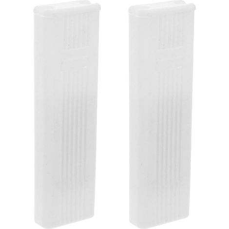 Poignées de rechange carrées blanches pour stores verticaux, 2 pièces, en plastique, compatibles (1/5)