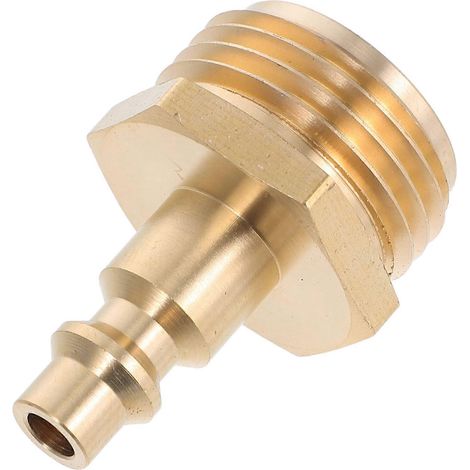 Adaptateur de tuyau d'arrosage avec raccord rapide en cuivre pour compresseur d'air (lot de 2). (1/5)