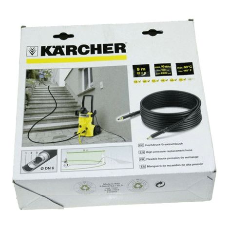 Kärcher – Tuyau haute pression quick connect pour nettoyeur haute pression – Longueur 10m – Compatible K3500, K4600, K7260 – 26417210 (1/3)