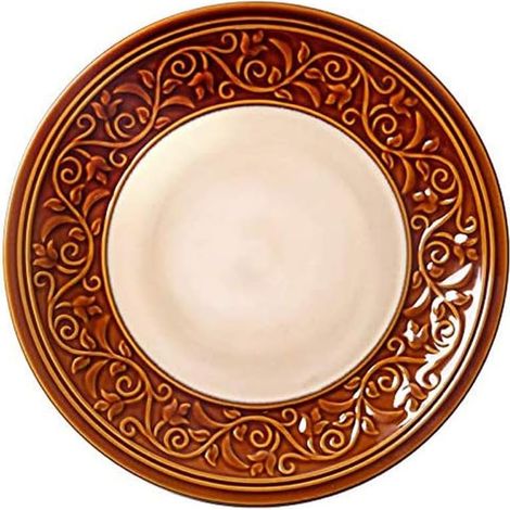 round porcelain dinner plates for pasta and salad appetizers