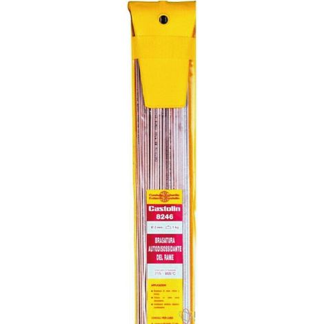 LEGA SALDATURA CASTOLIN 8246 - KG.1  (78 PEZZI) - DIAMETRO 2MM.  - CAS