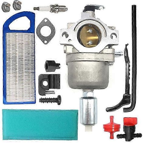 Carburateur pour moteurs Briggs & Stratton 14 et 15 CV Intek, compatible avec les tracteurs tondeuses 799727, 698620 et 794542. (1/4)