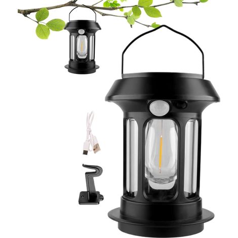 Lanterne solaire - Lampe de survie - 4 modes - Lampe de poche LED étanche - (1/5)
