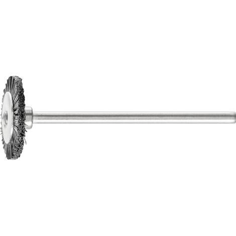 PFERD TOOLS Miniatur- Rundbürste RBU Ø16x2 mm Schaft-Ø2,34 mm schwarze Schweineborste 10 Stk