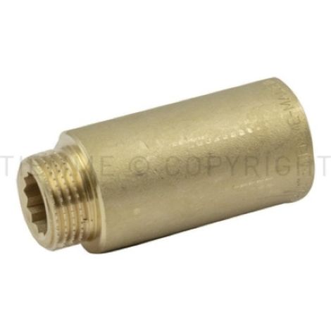 Prolunga filettata maschio femmina 1x1 lunghezza 35 mm uni iso 228 ottone tiemme 1500268
