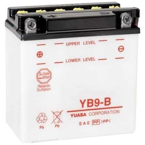 Batterie plomb renforcée 12V 9Ah – Dimensions 135x75x139mm – Compatible scooters et motos – Acide séparé pour sécurité (1/2)
