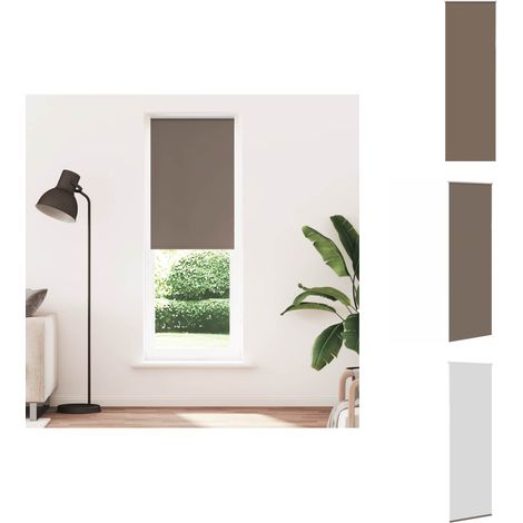 The Living Store Store enrouleur occultant café 65x210cm largeur du tissu 60,7cm - Intimité (1/5)