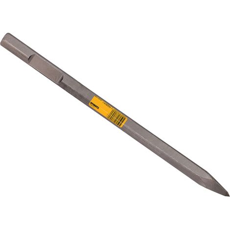 DEWALT 30Kg Steel Bull Point Chisel - 400Mm, 28Mm Hex Shank