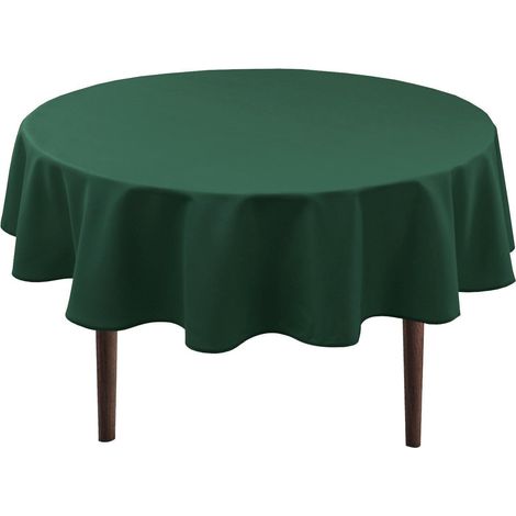 Runde Tischdecke 120 cm Outdoor wetterfest abwaschbar grün Polyester