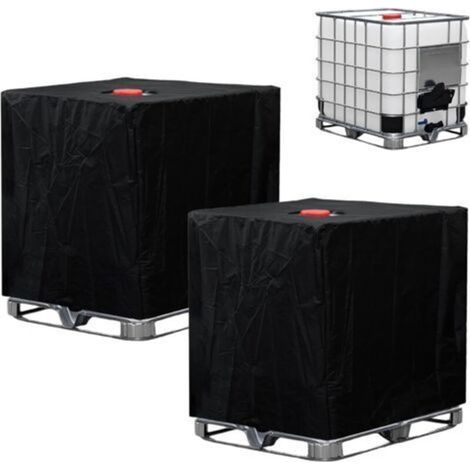 Bache Cuve 1000l, Bâche de Récupérateur d'eau 1000l, Bâche pour Cuve 1000 litres, Anti-poussière Anti-UV Anti-Pluie (116 x 100 x 120 cm) (Lot de 2) (1/5)