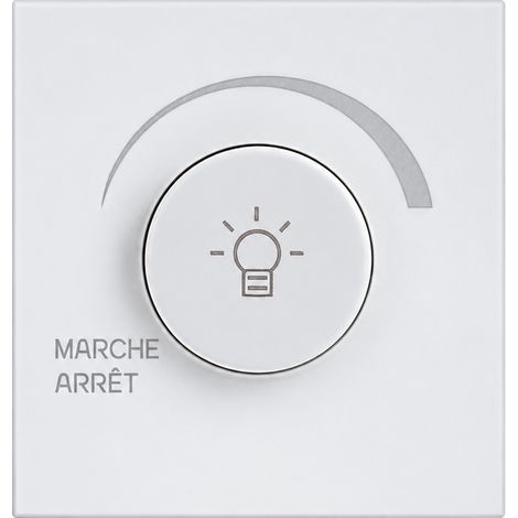 Interrupteur variateur 500W standard européen série SK en PC ignifuge Blanc Soft Touch 13 × 9 × 10 cm – Livraison gratuite (1/5)