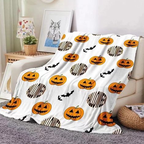 Couverture d'Halloween 100 cm x 130 cm, idéale pour les lits de fête - 46 (1/5)